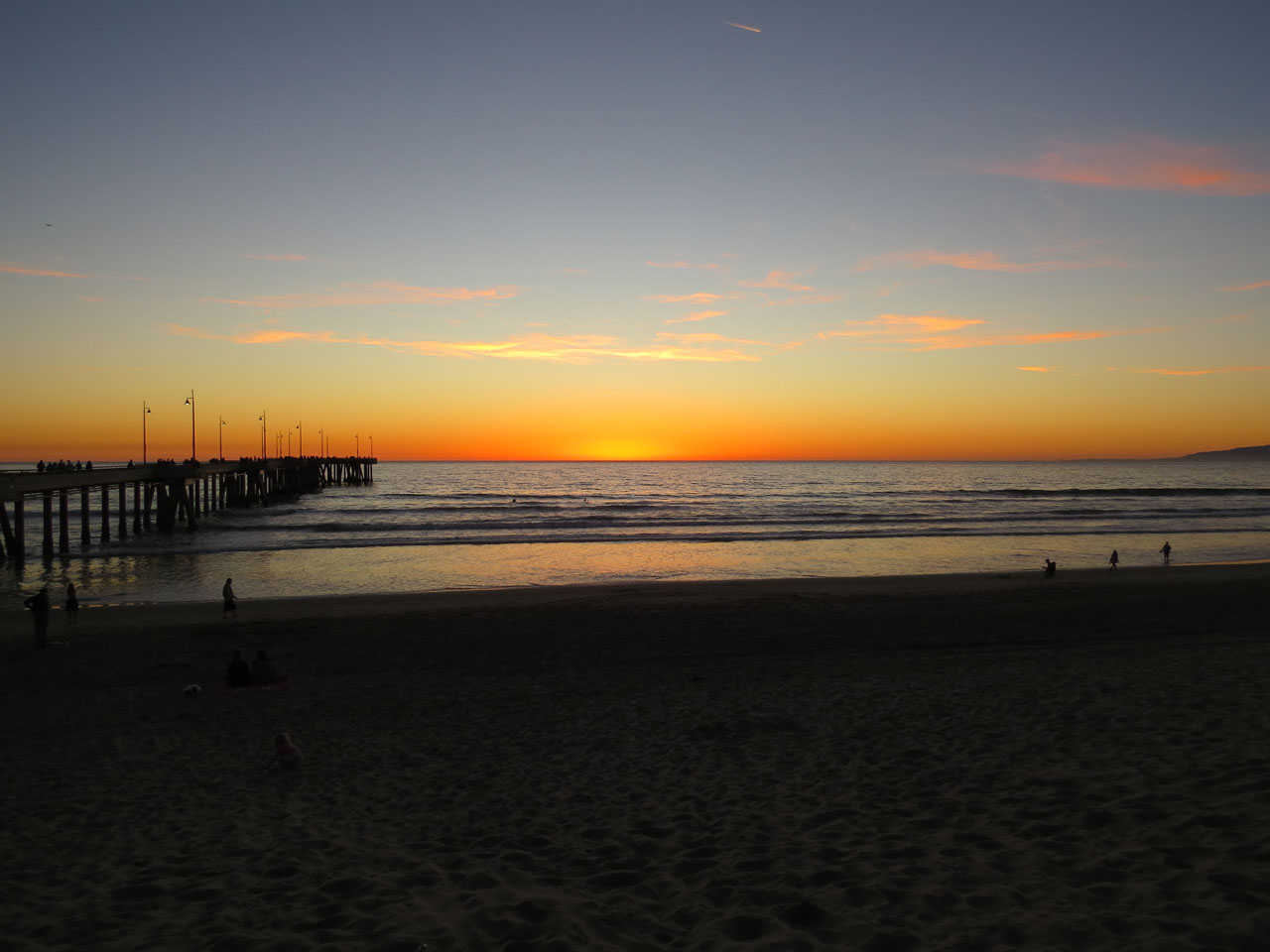 Sunset By Pier - Venice Beach Pier - Venice Beach, CA
