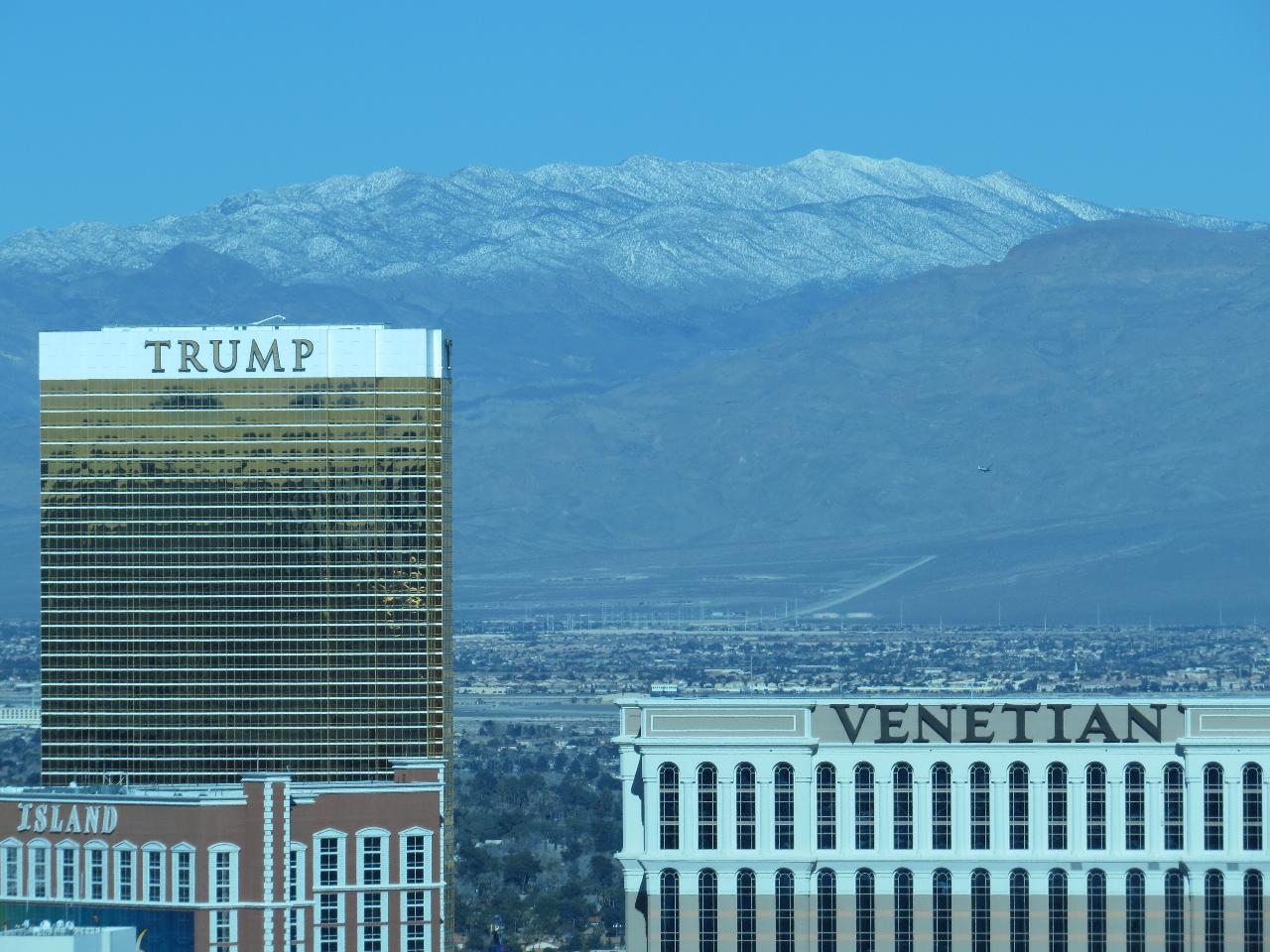 Trump, Venetian, Snowy Mountain - Las Vegas Strip - Las Vegas, NV